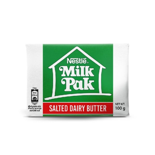 Nestle Milkpak Butter Salted (نیسلے ملک پیک بٹر سالٹڈ)-100 GM