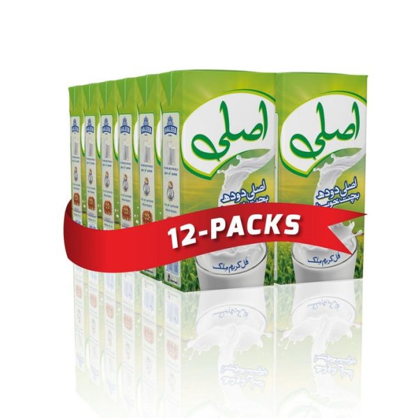 Haleeb UHT Full Cream Milk (حلیب یو ایچ ٹی فل کریم ملک)-1 LTR - Carton
