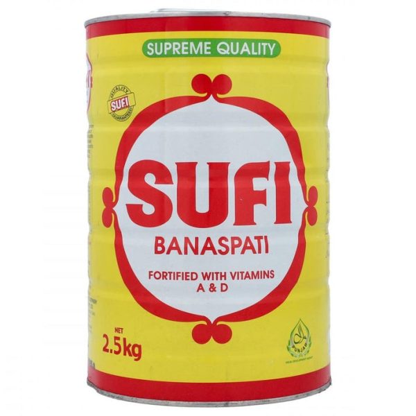 Sufi Banaspati Ghee Tin (صوفی بناسپتی گھی ٹِن)-2.5 KG