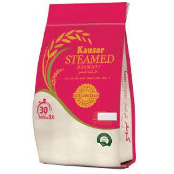 Kausar Steamed Basmati Rice (کوثر اسٹیِمڈ باسمتے چاول)-1kg