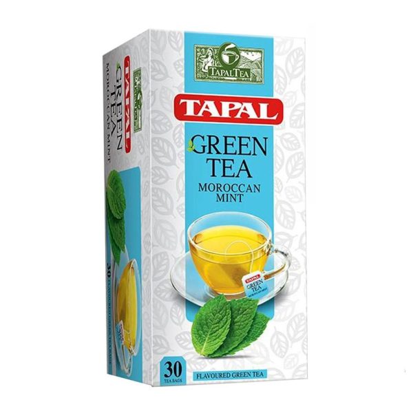 Tapal Green Tea Moroccan Mint 30 Bag (ٹپال گرین ٹی مراکن منٹ 30 بیگز)-45 GM