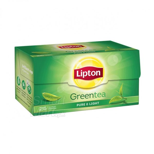 LIPTON GREEN TEA PURE CLASSIC NON-BITTER 25 (لپٹن گرین ٹی پیور کلاسک نان بٹر 25 بیگز)-32.5 Gram