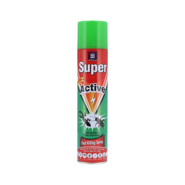 Super Active Killer Cockroach & Lizard Spray (سپر ایکٹو کِلر کاکروچ اور چھپکلی اسپرے)-300 ML