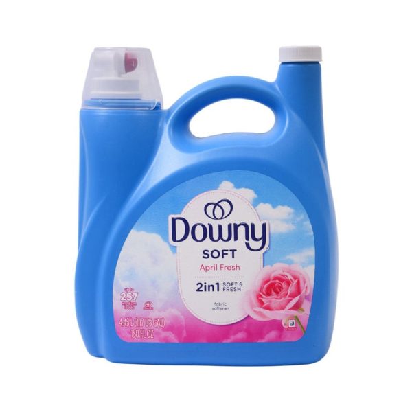 Downy Fabric Softener Soft April Fresh (ڈاؤنی فیبرک سوفٹنر سوفٹ اپریل فریش)-2 in 1, 4.45 Ltr