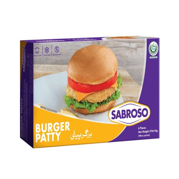 Sabroso Burger Patty 6 pcs (سبروسو برگر پیٹی 6 عدد)-370 gm