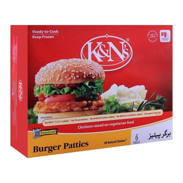 K&N Burger Patties 6 pcs (کے اینڈ این برگر پیٹیز 6 عدد)-400 gm