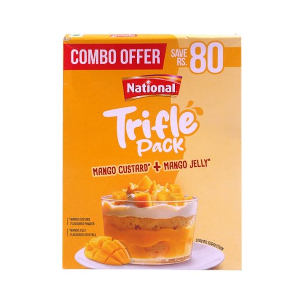 National Trifle Pack Mango Custard + Mango Jelly (نیشنل ٹرائفل پیک آم کسٹرڈ + آم جیلی)-355 Gram