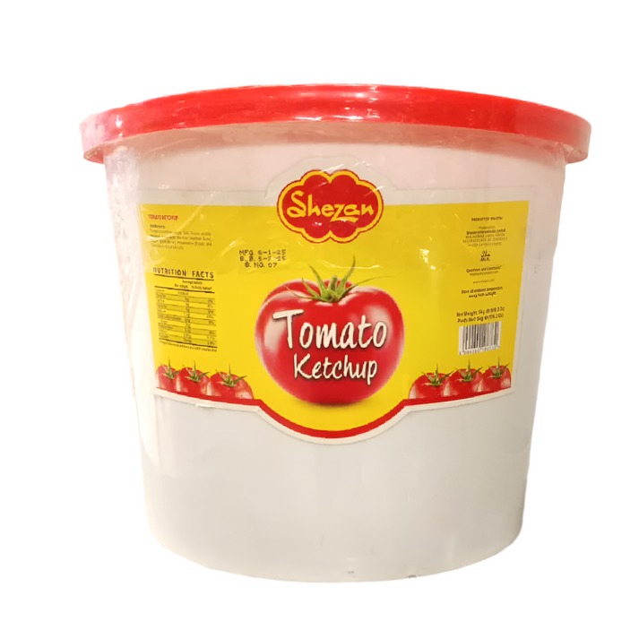 k 8 Shezan Tomato Ketchup Bucket (شیزان ٹماٹو کیچپ بالٹی)-5kg - Image 1