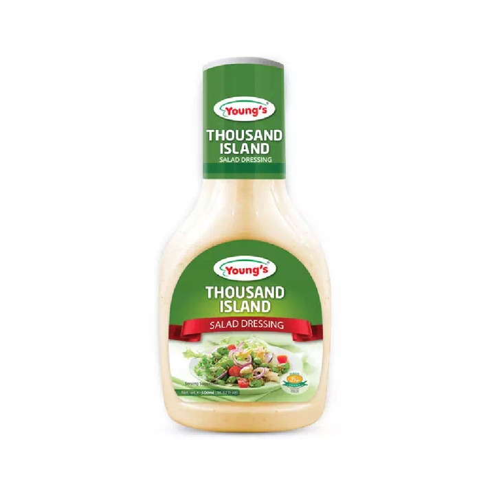 ka 4 Young’s Thousand Island Salad Dressing (یونگز تھاؤزنڈ آئی لینڈ سلاد ڈریسنگ)-500 ML - Image 1