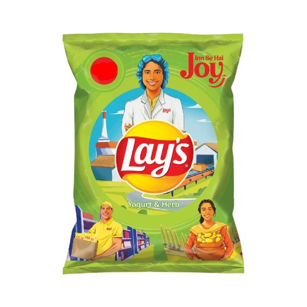 Lays Chips Dahi aur Jari Booti (لیز چپس دہی اور جڑی بوٹی)-30 gm