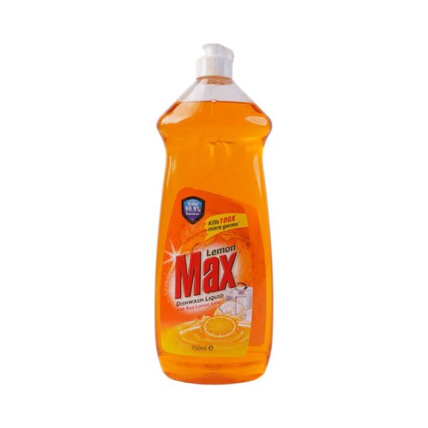 Lemon Max Dishwash Liquid Antibacterial (لیمن میکس ڈِش واش لیکوئیڈ اینٹی بیکٹیریل)-750 ML