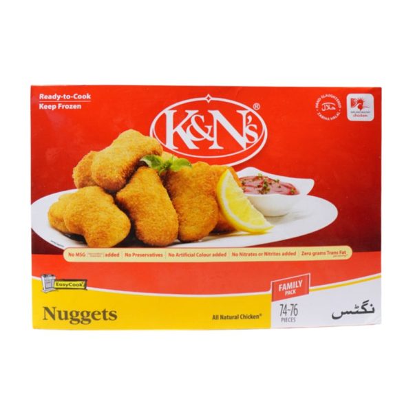 K&N Chicken Nuggets Family Pack 76 pcs (کے اینڈ این چکن نگٹس فیملی پیک 76 پیس)-(1.7 kg)