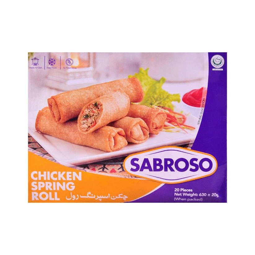 rool 1 Sabroso Chicken Spring Roll (سبروسو چکن اسپرنگ رول)-630 gm - Image 1