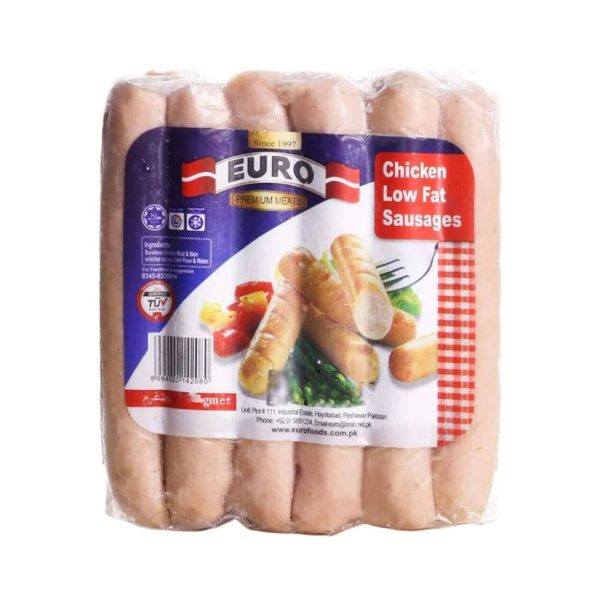 Euro Chicken Low Fat Sausages (یورو چکن لو فَیٹ ساسیجز)-320 gm