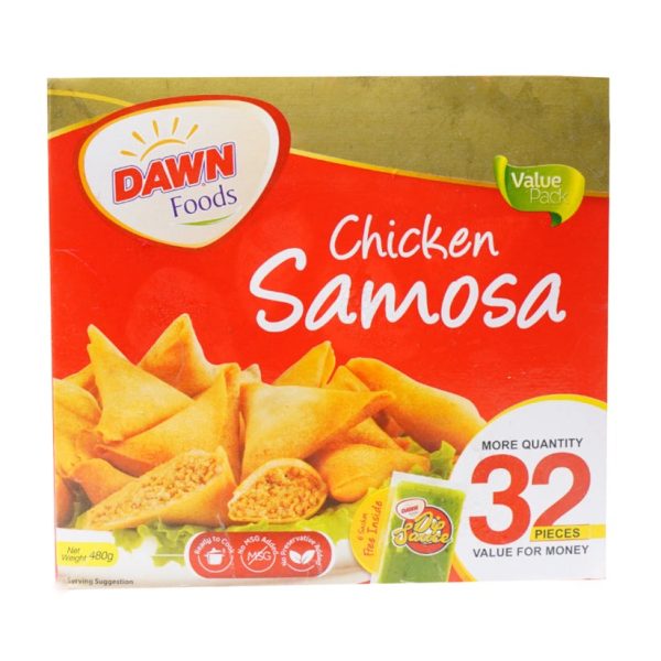 Dawn Food Chicken Samosa 32 Pcs (ڈان فوڈ چکن سموسہ 32 پیس)-480 Gram