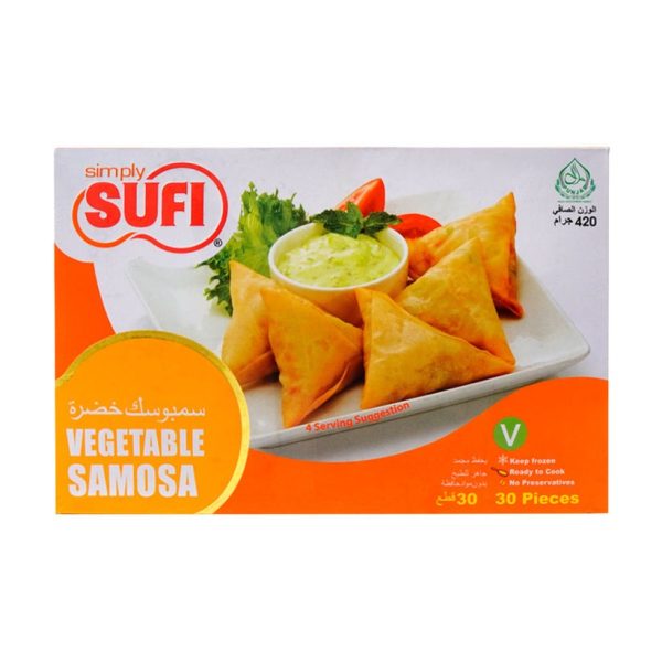 Sufi Vegetable Samosa 30 Pcs (صوفی ویجیٹیبل سموسہ 30 پیس)-420 Gram