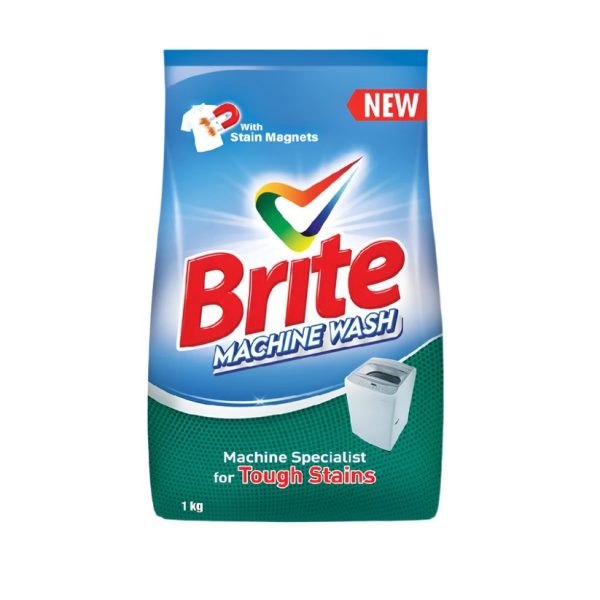 Brite Washing Powder Machine Wash (برائٹ واشنگ پاؤڈر مشین واش)-1kilo
