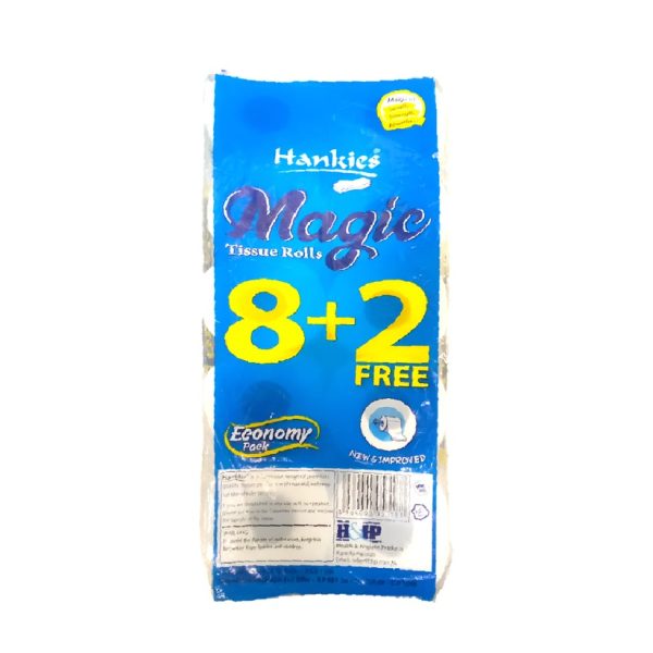 Hankies Toilet Tissue Economy (ہینکیز ٹوائلٹ ٹشو اکنامی)-Pack 10 Roll