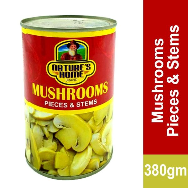 Natures Home Mushrooms Pieces & Stems (نیچرز ہوم مشروم پیسز اینڈ سٹیمز)-380gm
