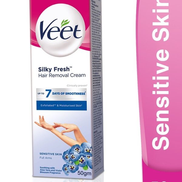 Veet Silk & Fresh Sensitive Cream (وِیٹ سلک اینڈ فریش سینسِٹو کریم)-50gm