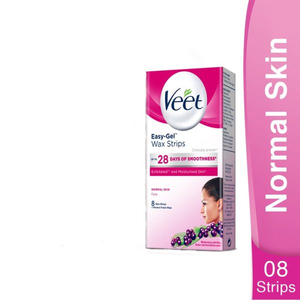 Veet Face Wax Strips Normal (وِیٹ فیس ویکس سٹرپس نارمل)-8 piece