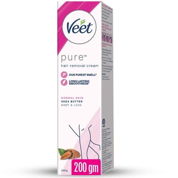 Veet Pure Hair Removal Cream Normal Skin Body & Legs (وِیٹ پیور ہیئر ریموول کریم نارمل اسکن باڈی اور ٹانگوں کے لیے)-200gL